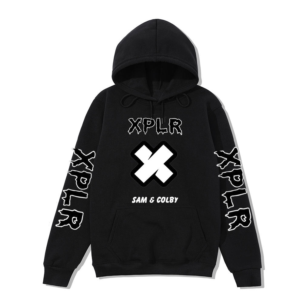 Style Oversized Printed Hooded Sweatshirt for Men and Women