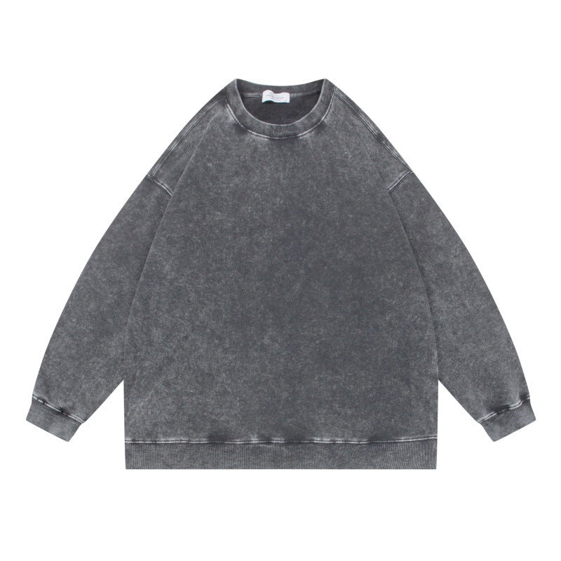 Faded Snowflake Crew Neck Sweatshirt Men