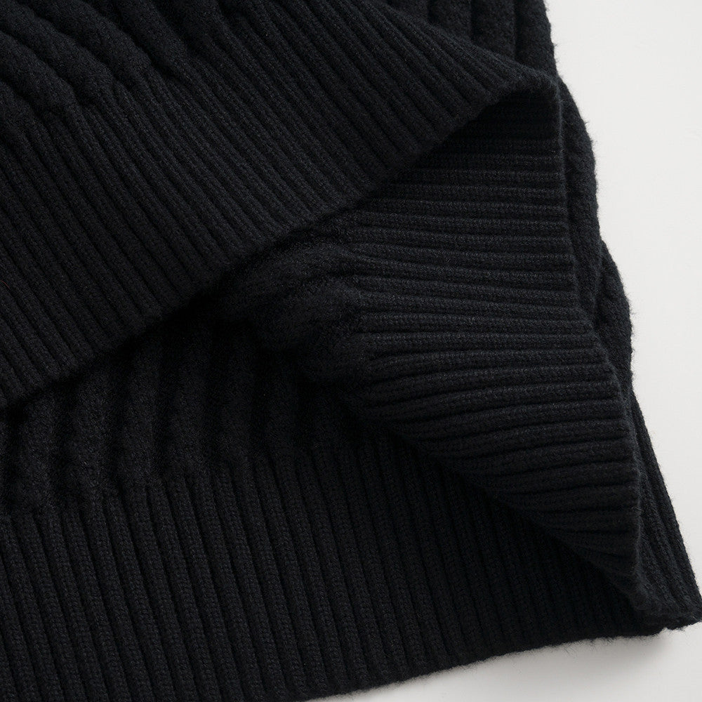 Half zip stand up collar sweater