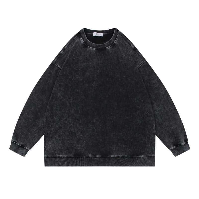Faded Snowflake Crew Neck Sweatshirt Men