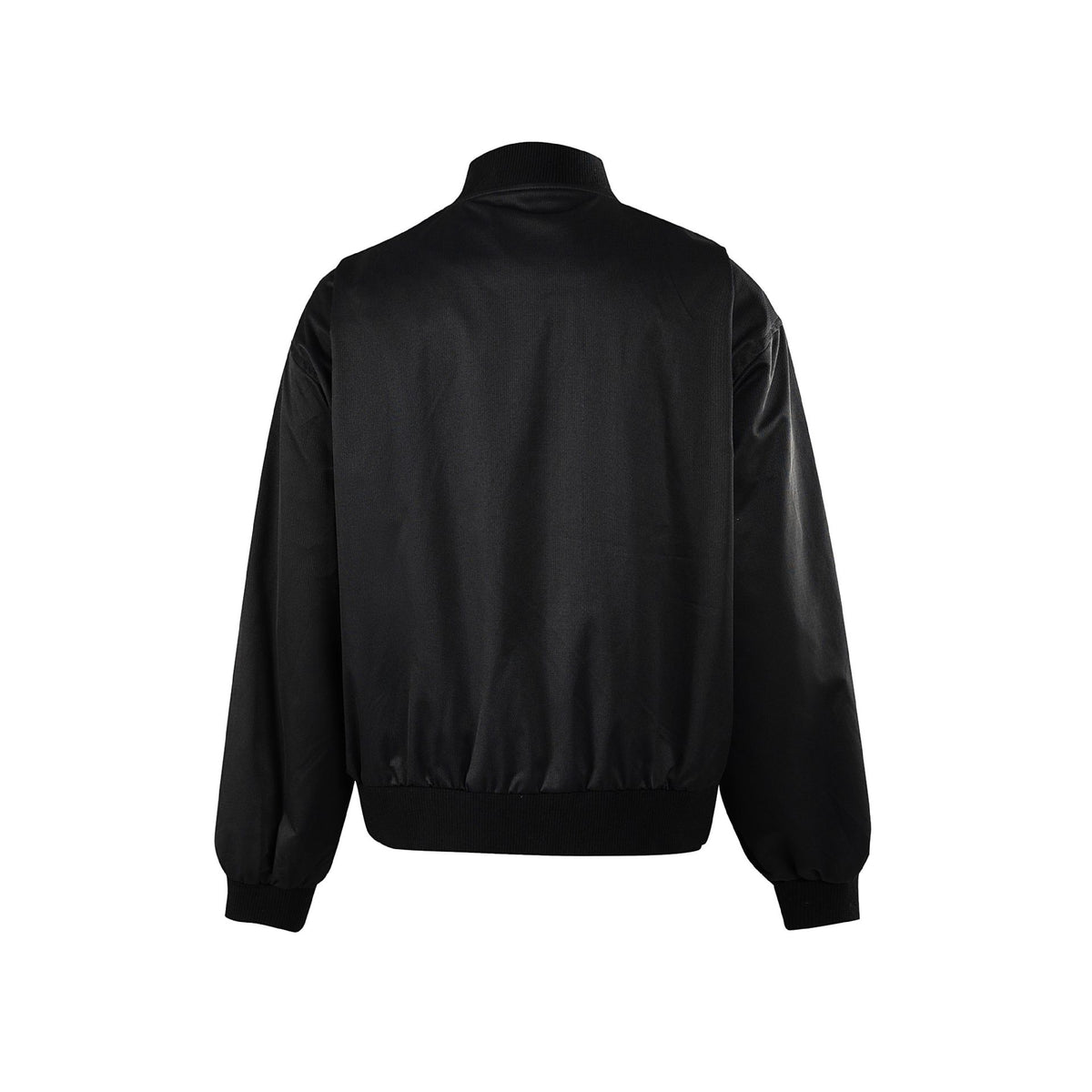 Rivet Decorated Gathered Baseball Collar Jacket for Men