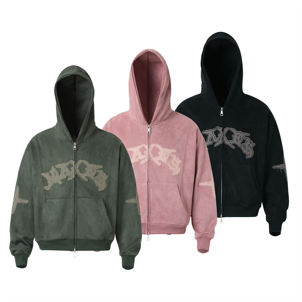 Hooded short hoodie for men and women