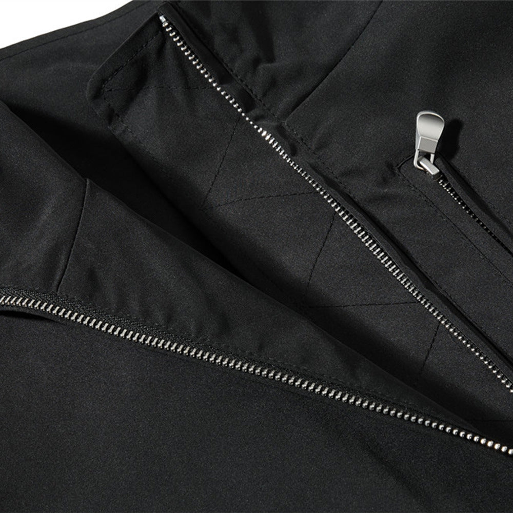 Stand collar workwear jacket for men