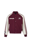 Color Block PU Leather Sleeve Street Jacket Baseball Coat for Men and Women