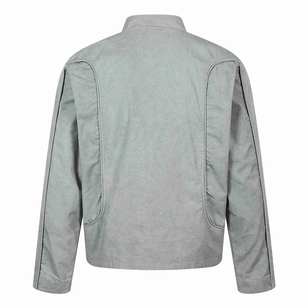 Deconstructed Patchwork Loose Zipper Short Jacket for Men
