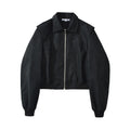 Street leisure bomber leather jacket