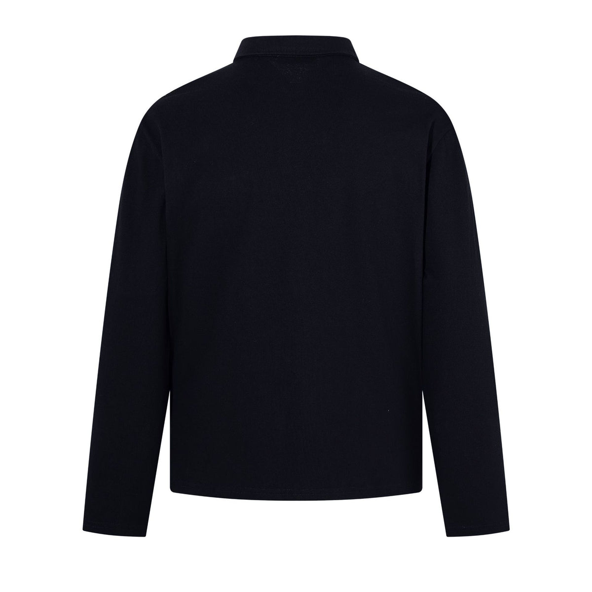 Embroidered long sleeved polo shirt for men