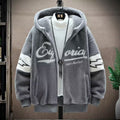Lamb plush cotton jacket for men