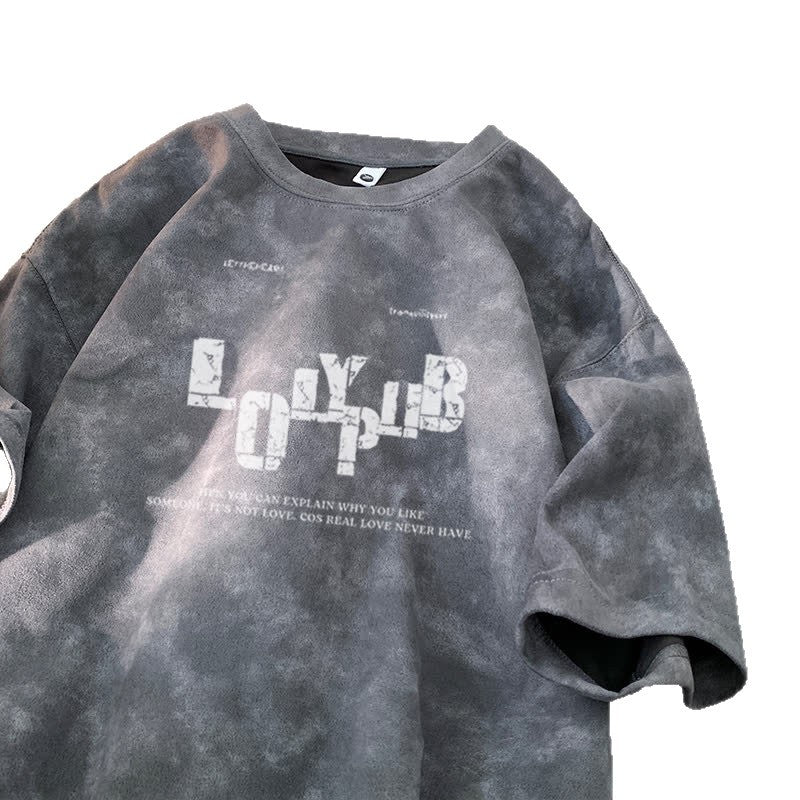 Dyed Short Sleeve T-Shirt for Men