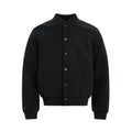 Style Heavyweight Letter Embroidery Baseball Jacket for Men and Women, High Street Vibe, Straight Shoulder, Short and Wide, Stand Collar Jacket Top