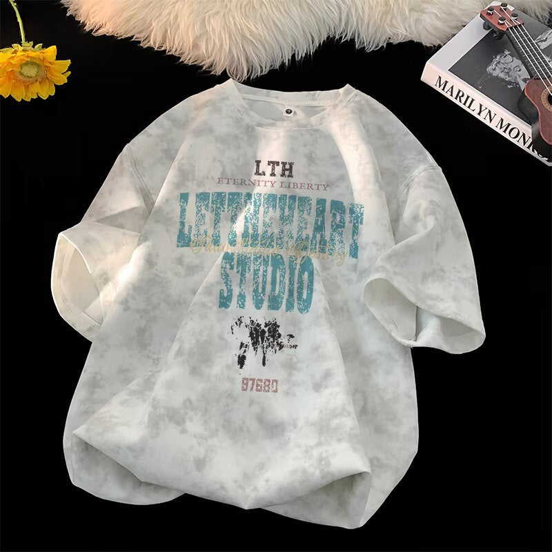 Tie-Dye Short Sleeve T-Shirt for Men