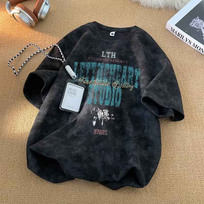 Tie-Dye Short Sleeve T-Shirt for Men