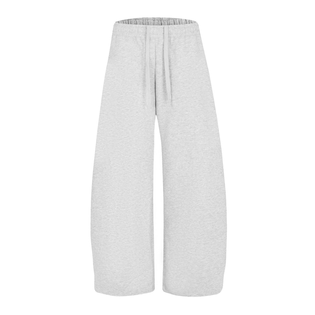 Women's Casual Wide Leg Sweatpants Elastic Drawstring Waist Loose Straight Track Pants