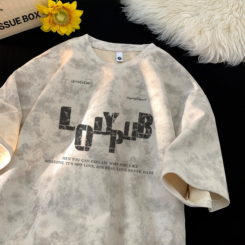 Dyed Short Sleeve T-Shirt for Men