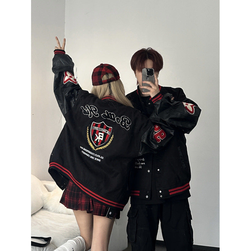 Couples' Autumn/Winter Fashion Brand Oversized Casual Baseball Jacket for Men and Women