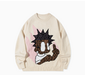 Cartoon round neck sweater for men