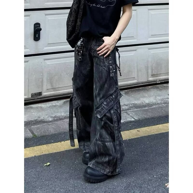 Heavy duty denim pants for men