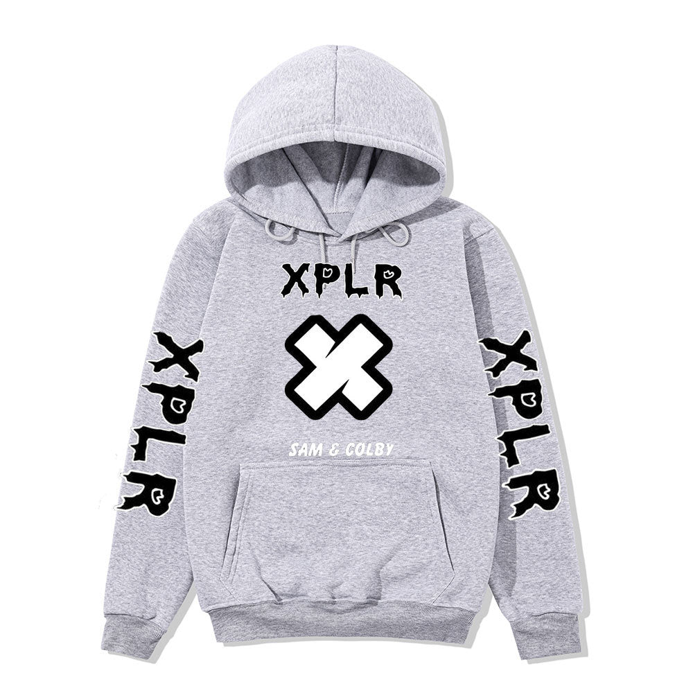 Style Oversized Printed Hooded Sweatshirt for Men and Women
