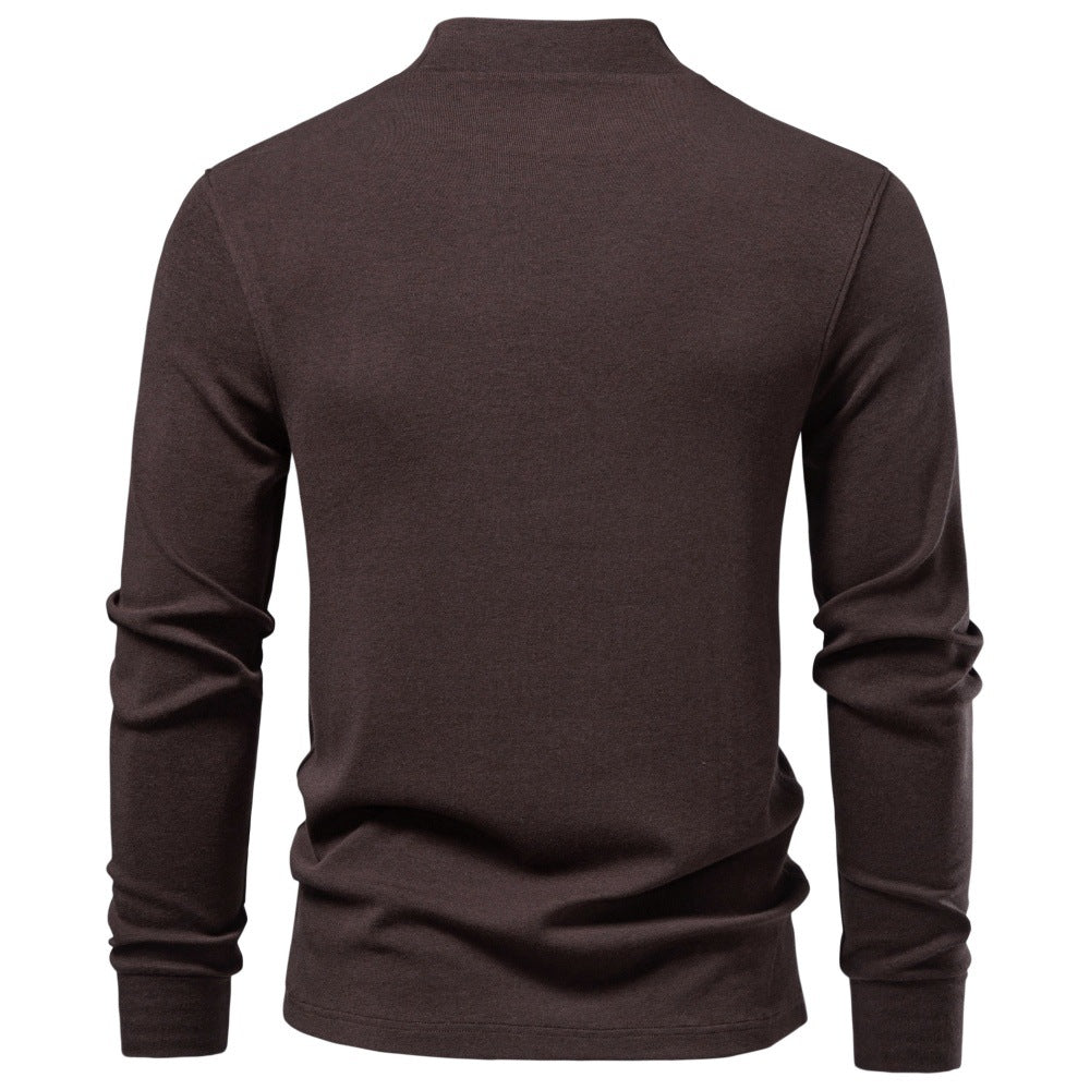 Long sleeved slim fit top for men