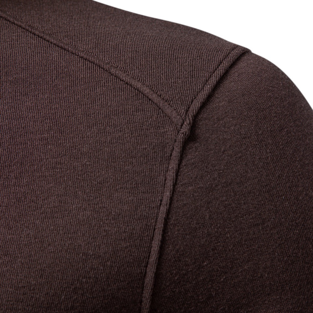 Long sleeved slim fit top for men