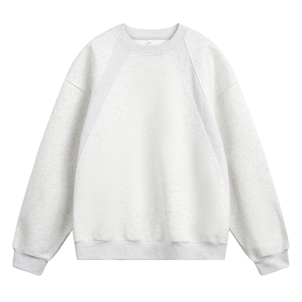 Round neck pullover hoodie for men