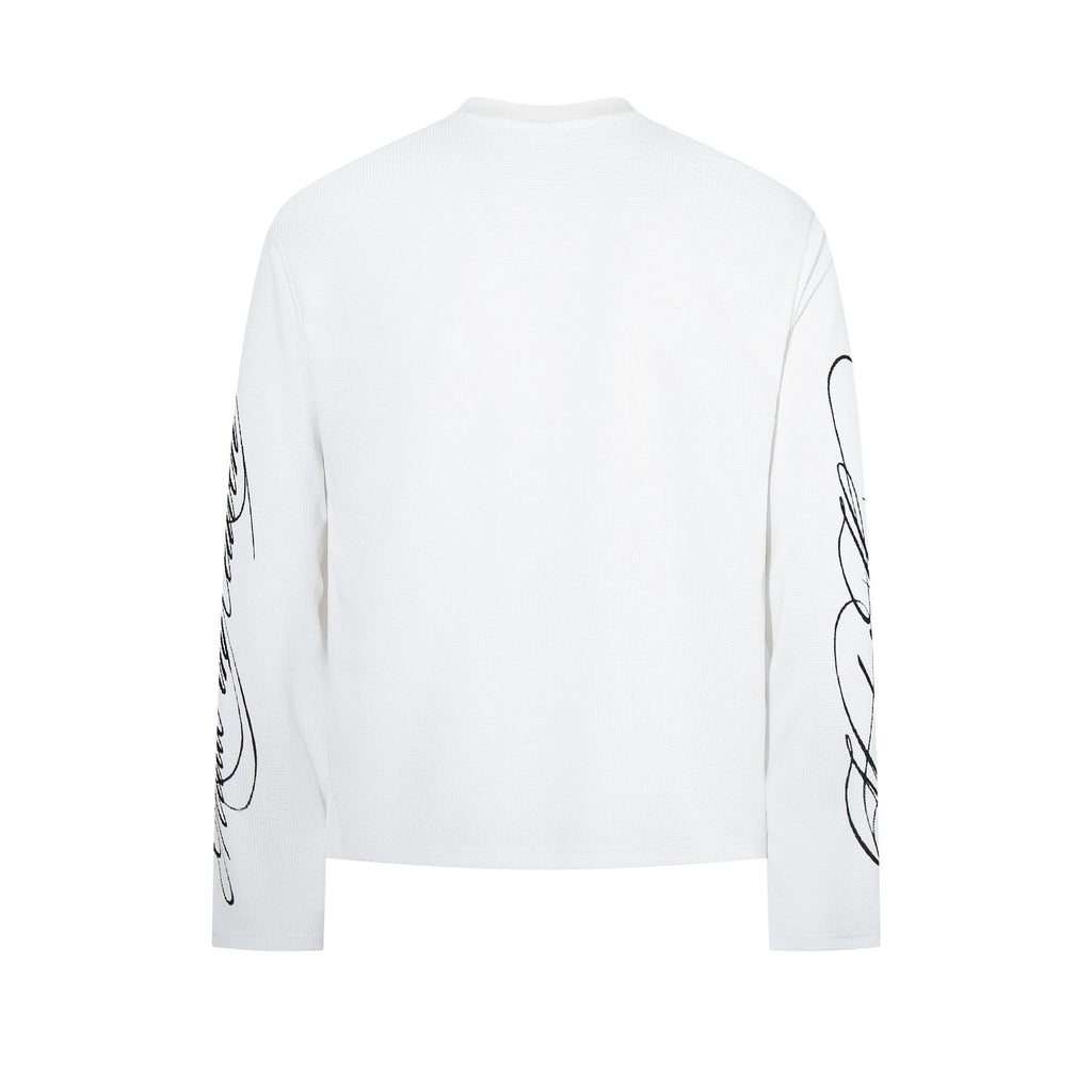 Graffiti printed long sleeved T-shirt for men