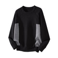 Knit Sweater Retro Raglan Sleeve Crewneck Sweater