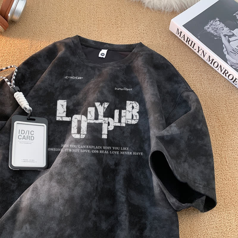 Dyed Short Sleeve T-Shirt for Men