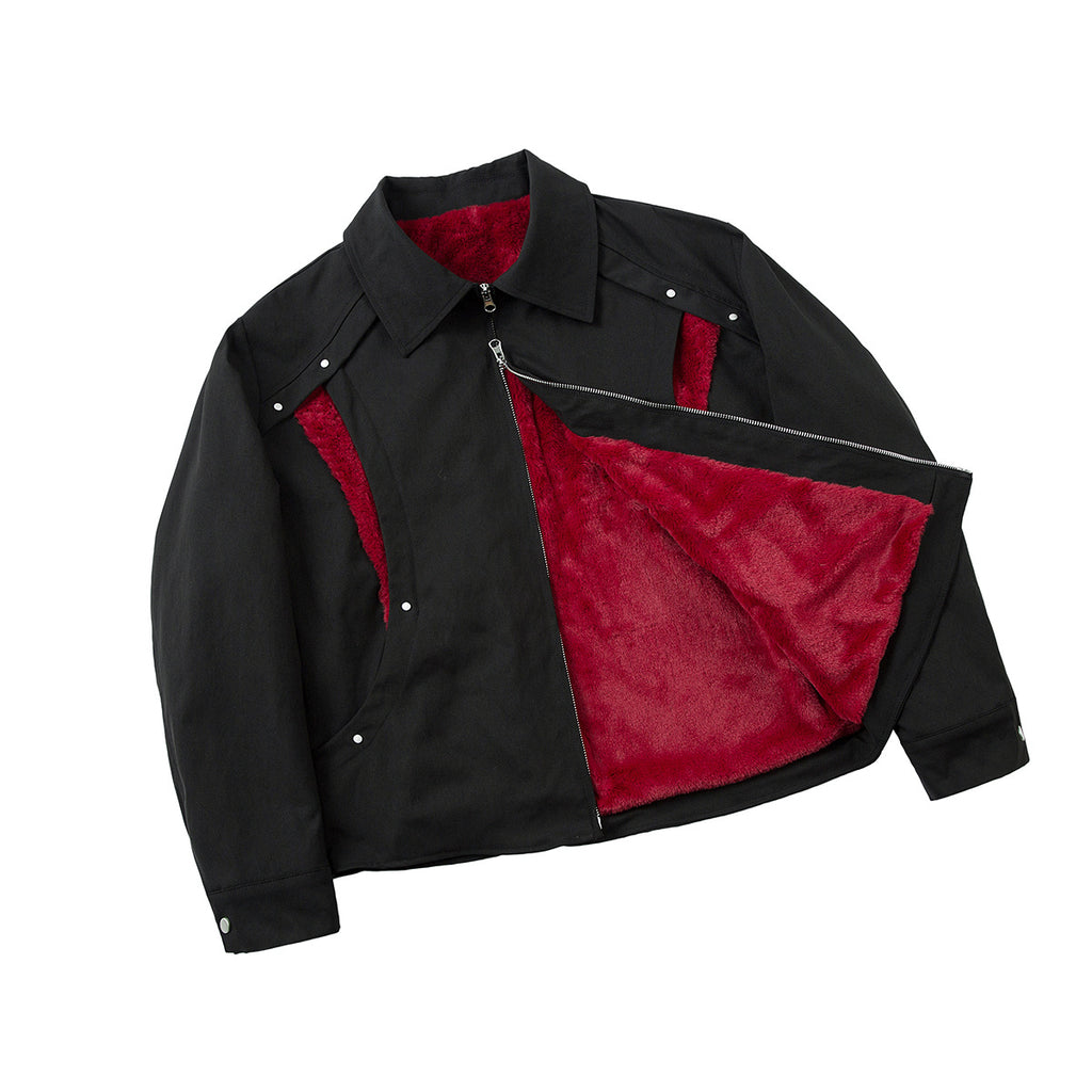 Imitation rabbit fur jacket for men