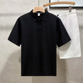Solid Color Polo Shirt Men Short Sleeve