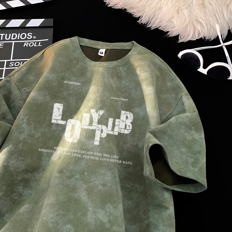 Dyed Short Sleeve T-Shirt for Men
