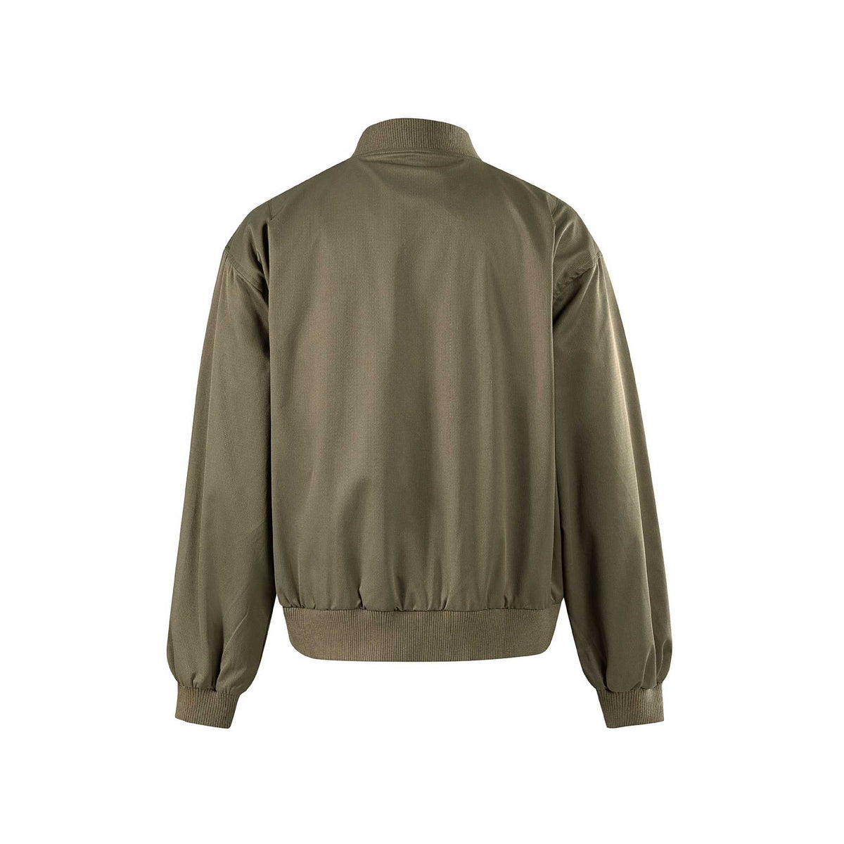 Rivet Decorated Gathered Baseball Collar Jacket for Men