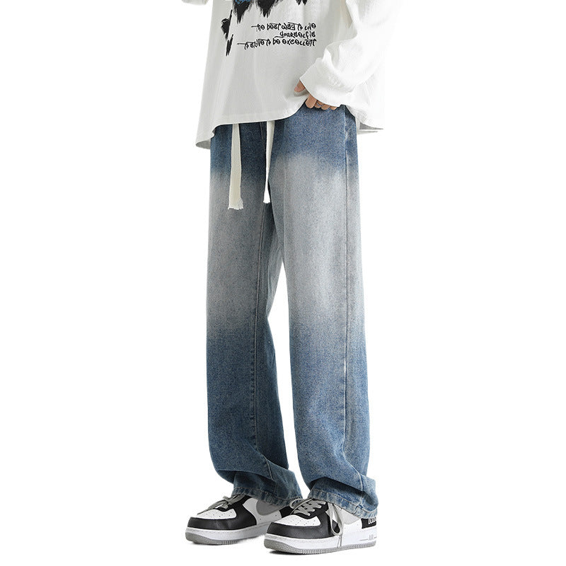 Gradient Wash Denim Pants Men