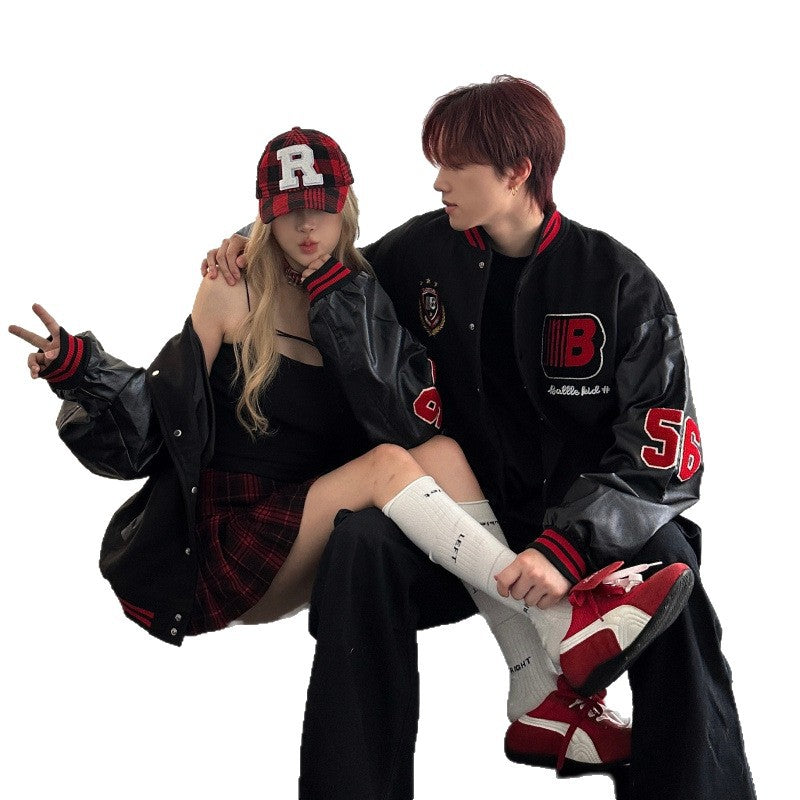 Couples' Autumn/Winter Fashion Brand Oversized Casual Baseball Jacket for Men and Women