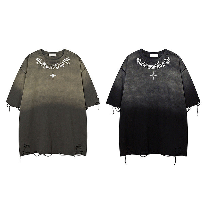 Short Sleeve T-Shirt Men Oversize Hip Hop Couple Half Sleeve