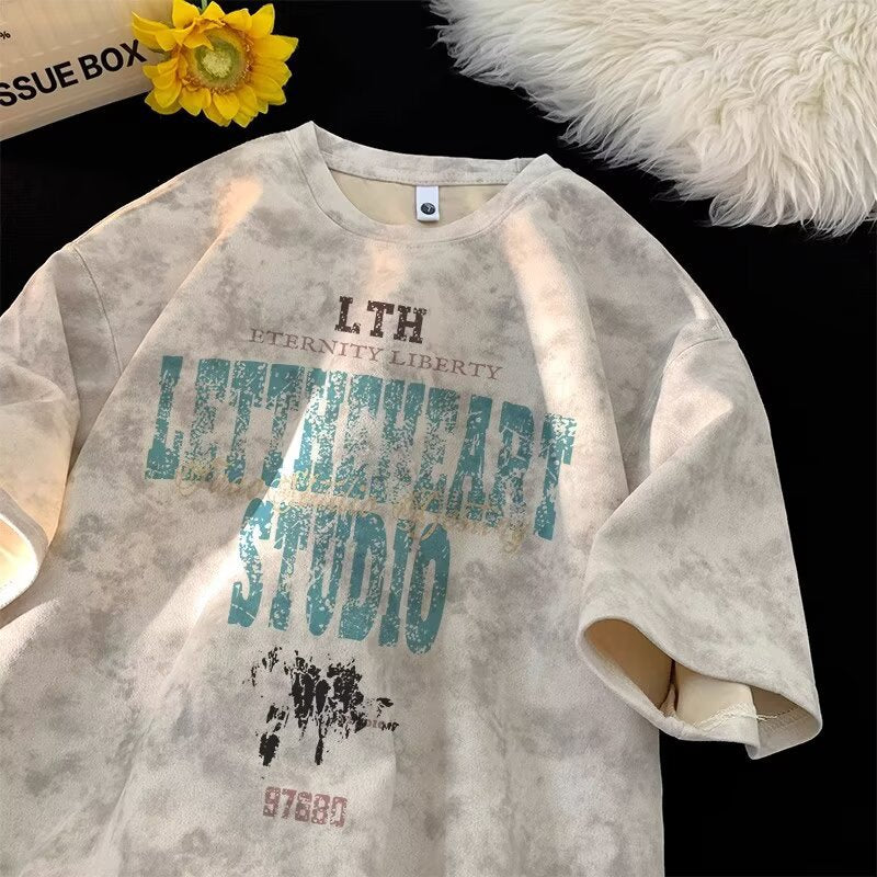 Tie-Dye Short Sleeve T-Shirt for Men
