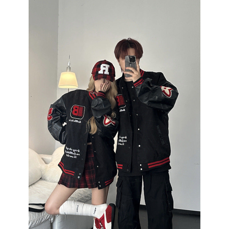Couples' Autumn/Winter Fashion Brand Oversized Casual Baseball Jacket for Men and Women
