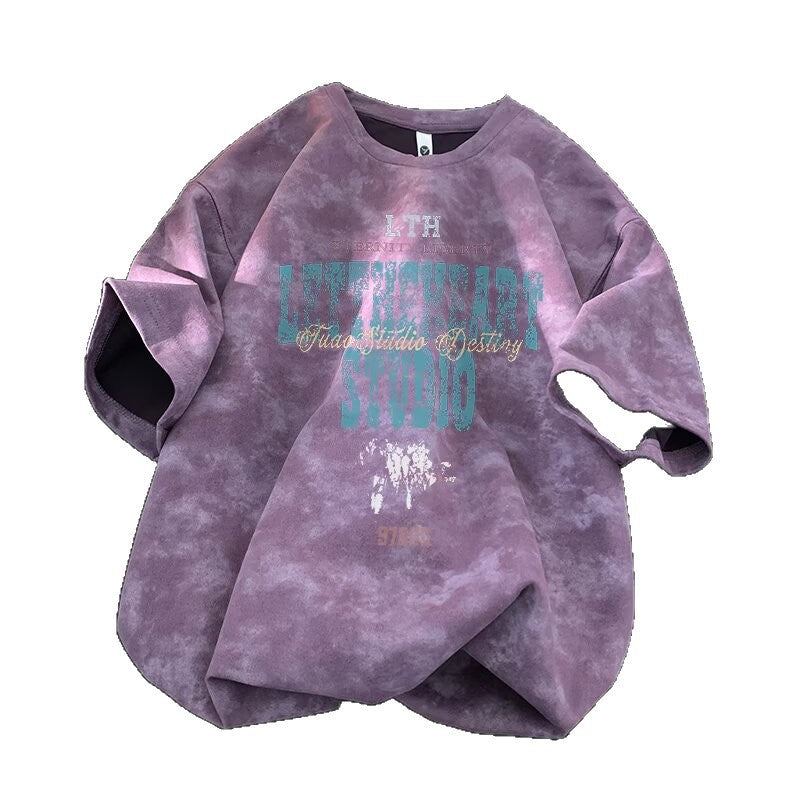 Tie-Dye Short Sleeve T-Shirt for Men