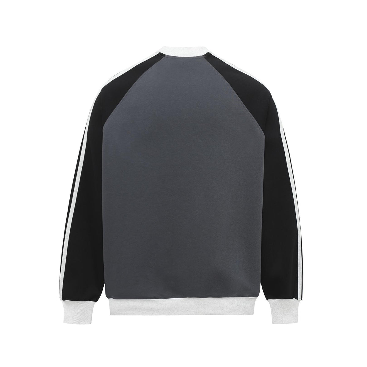 Ribbon splicing striped hoodie for men and women
