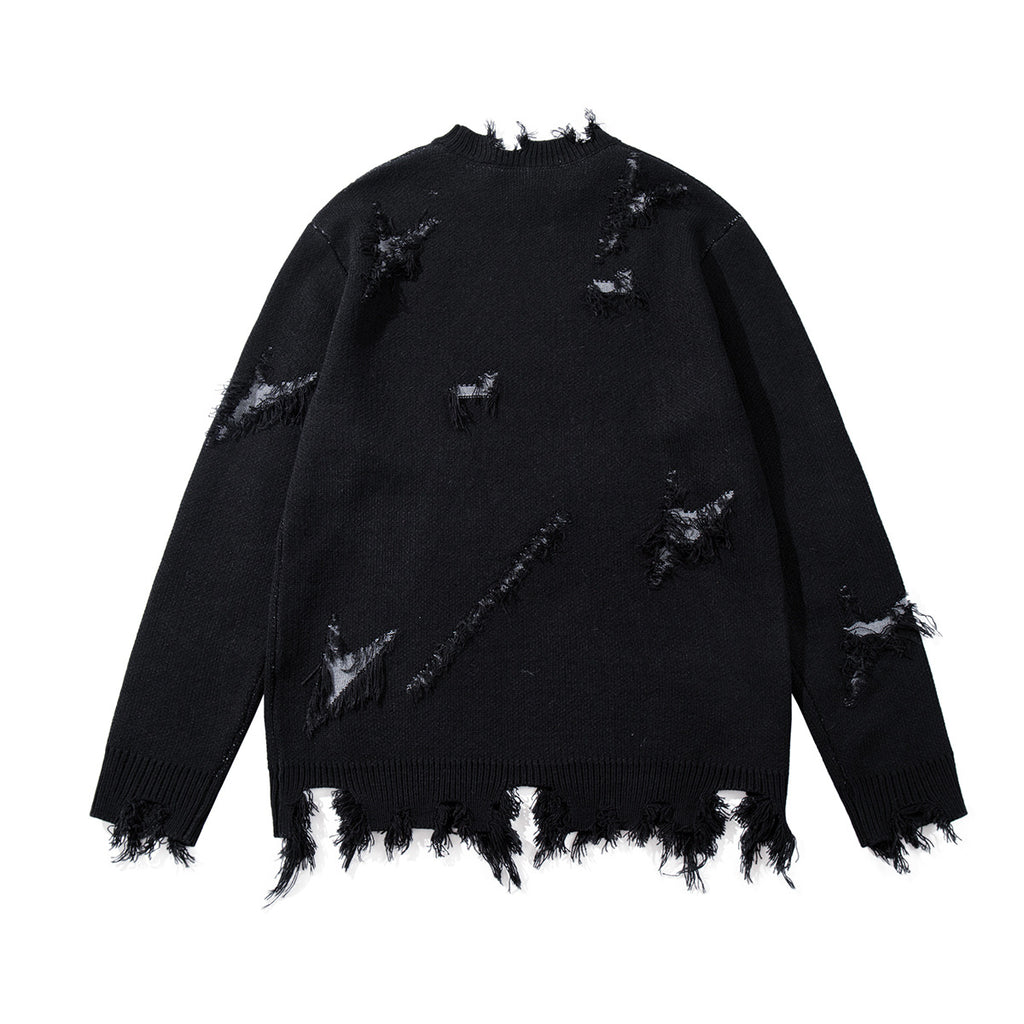 Tassel sweater thick knit sweater for men