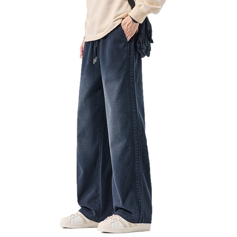 Long Pants for Men in Rayon Lyocell, Vintage Style