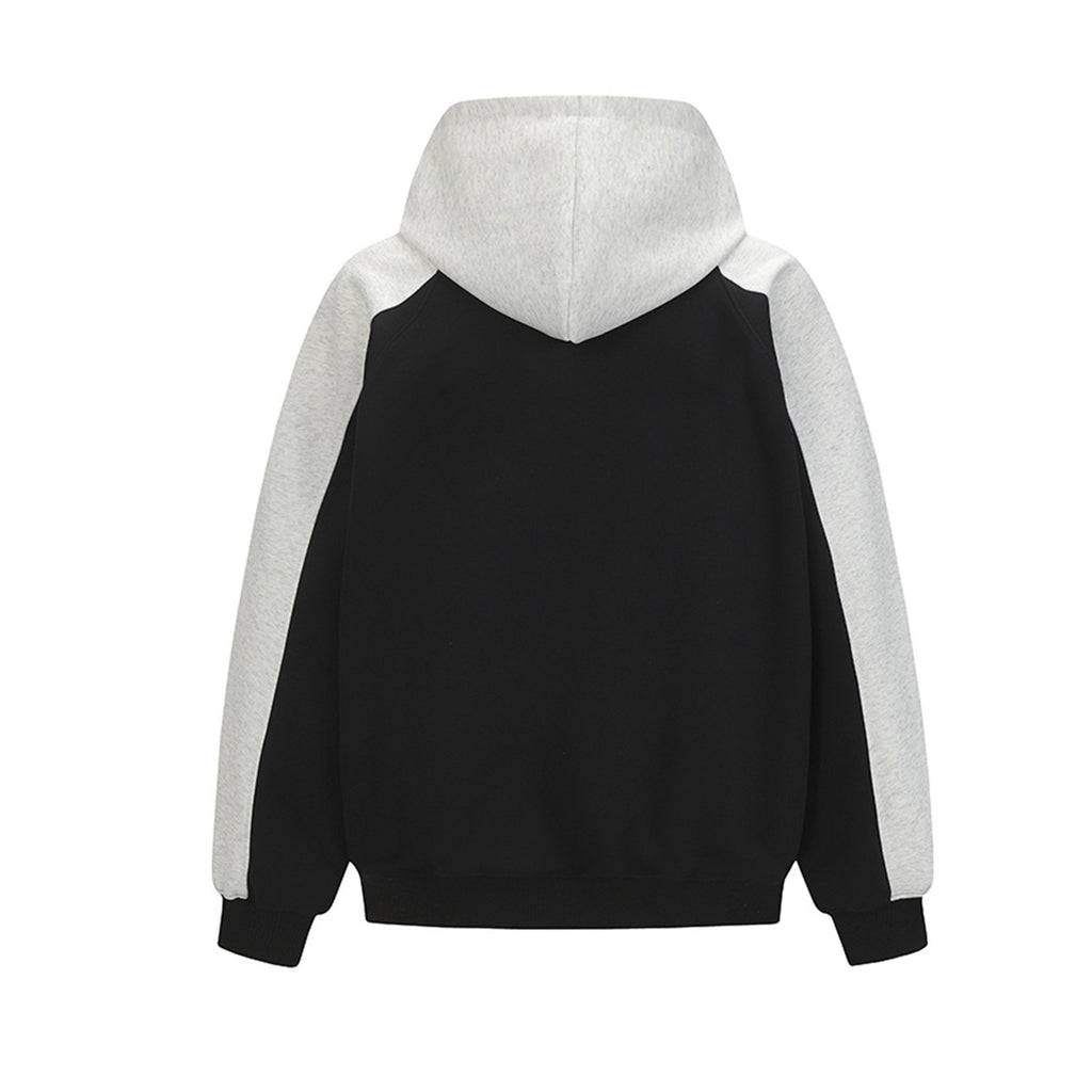 Color blocked sports hoodie for men