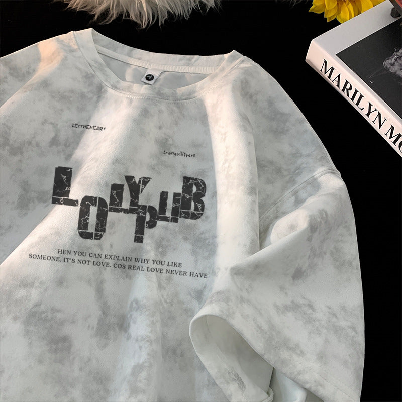 Dyed Short Sleeve T-Shirt for Men
