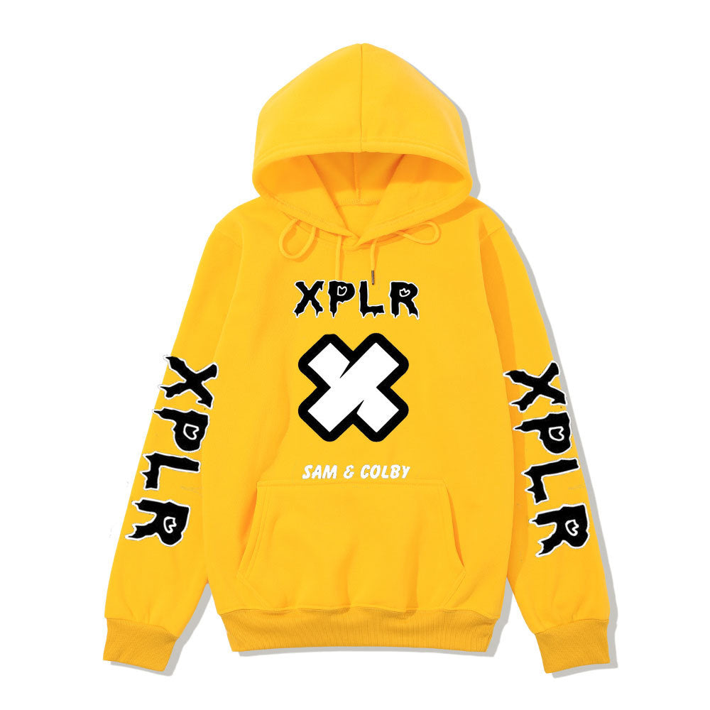 Style Oversized Printed Hooded Sweatshirt for Men and Women