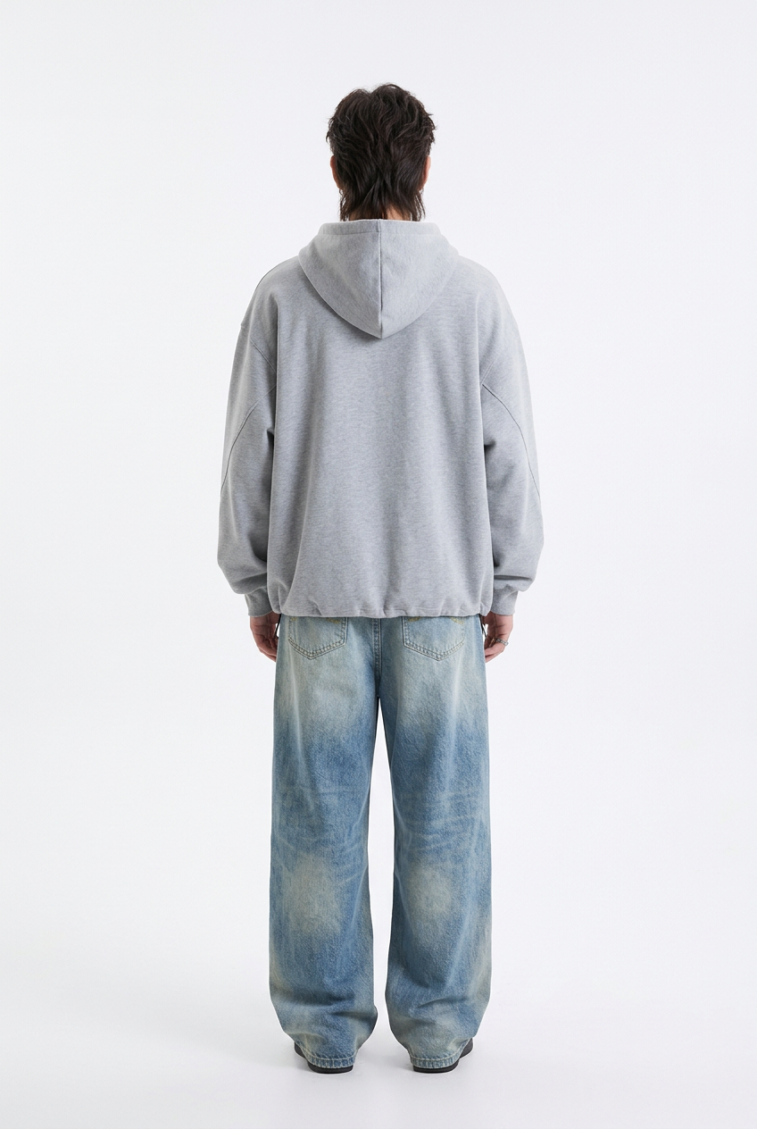 Malo Bee — Oversized Zip-Up Hoodie