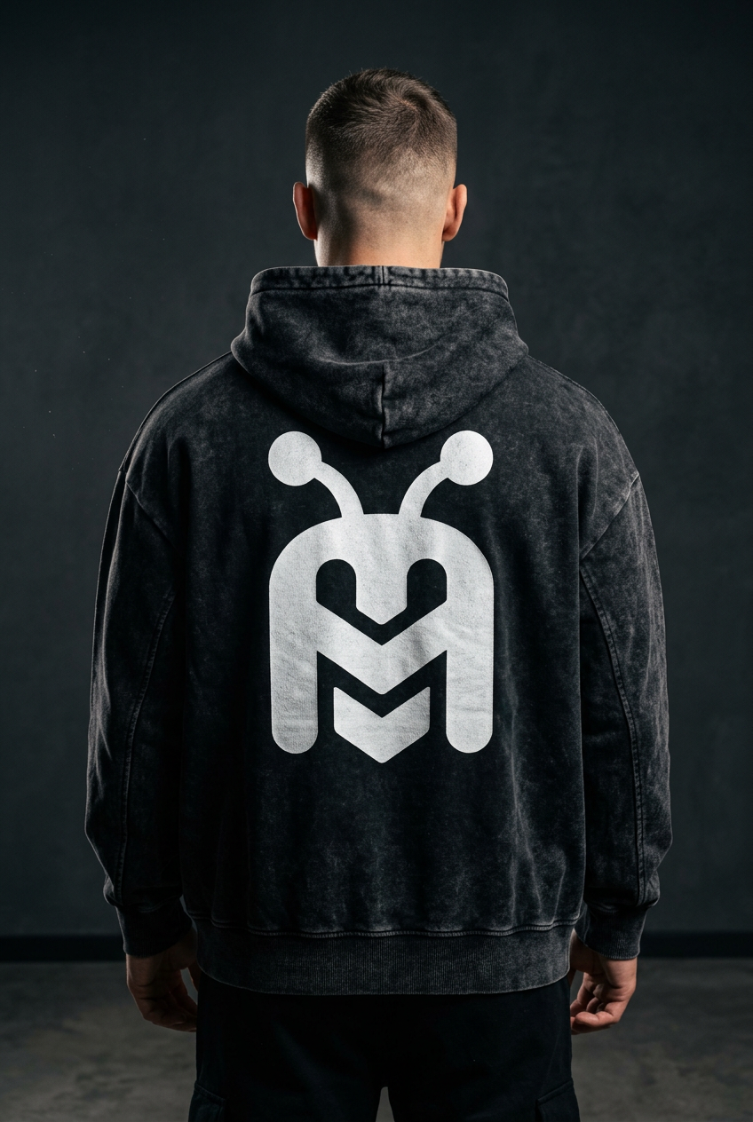 Malo Bee Signature Hoodie — Black